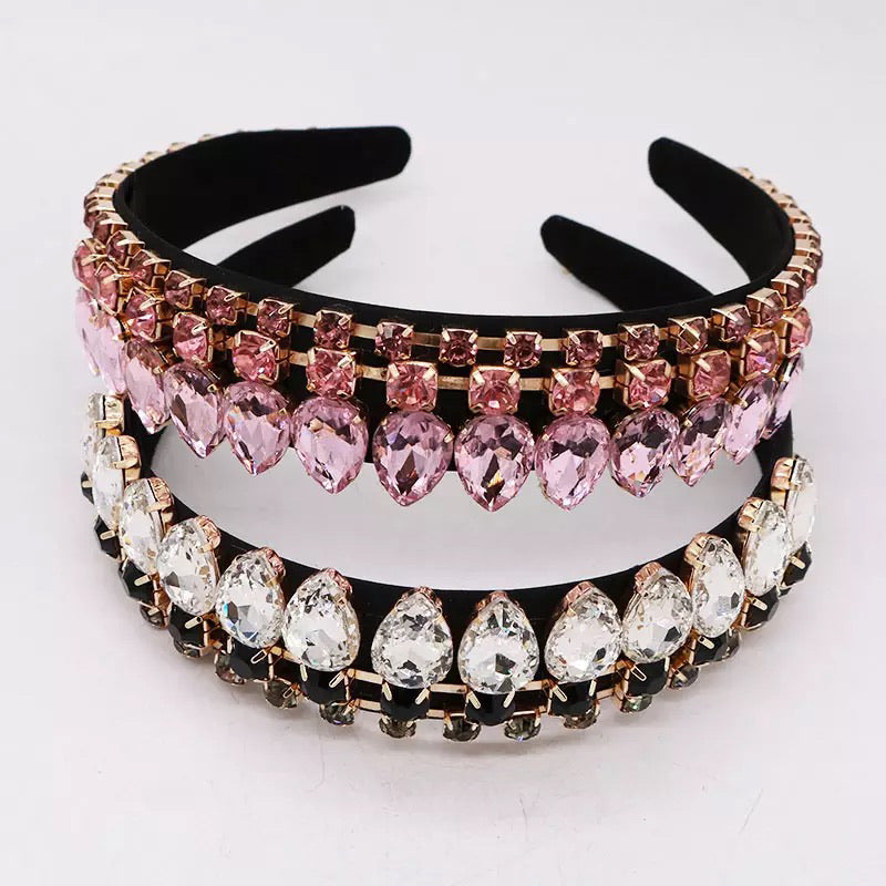 Double Tier Jeweled Headband